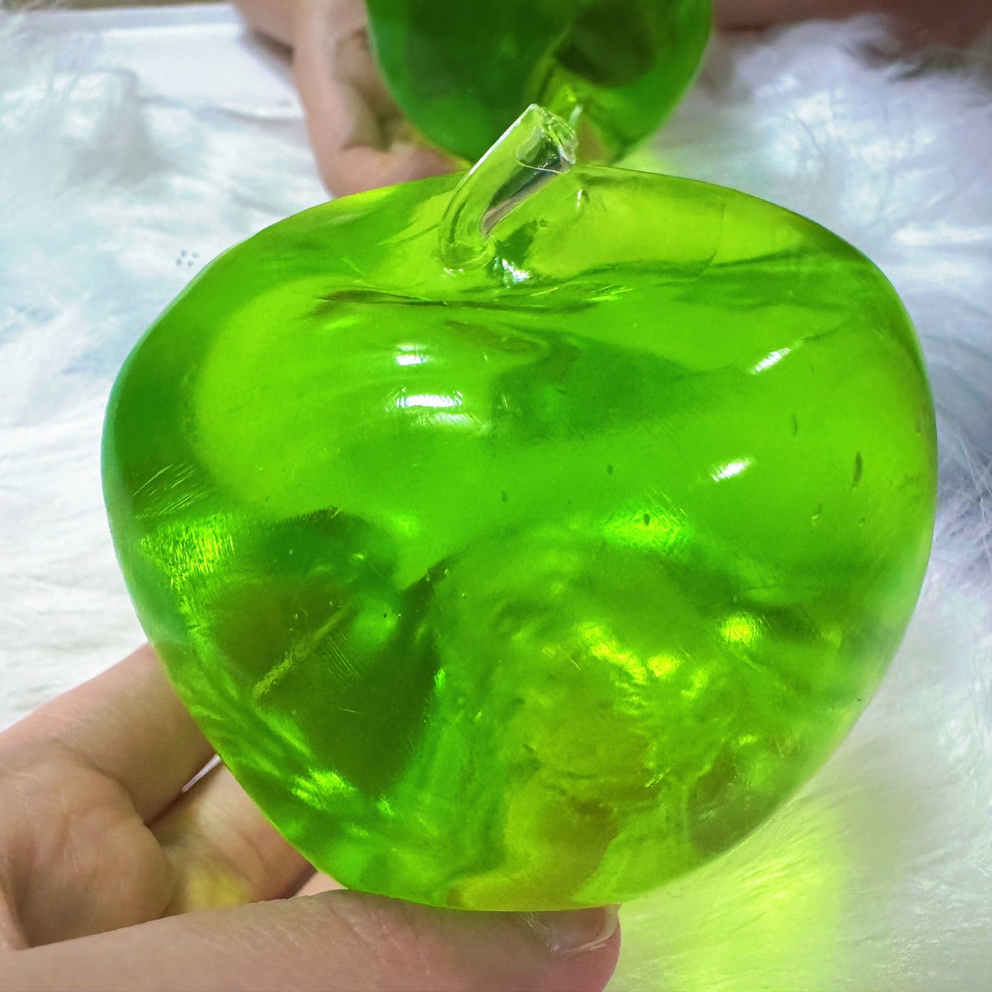 Apple Shape Vaseline Base Handmade Stress Balls