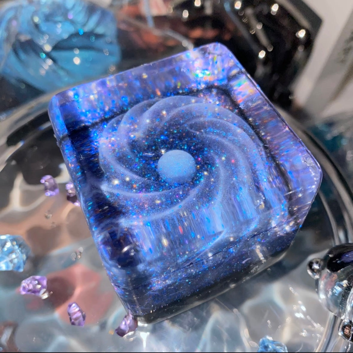 Transparent Handmade Cosmic Cube Taba Squishy Toy