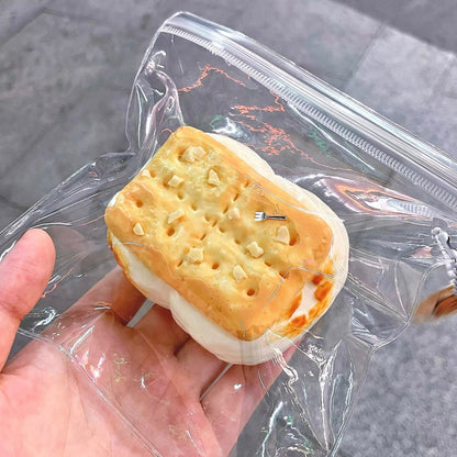 Handmade Silicone Marshmallow Cookies Taba Squishy Toy