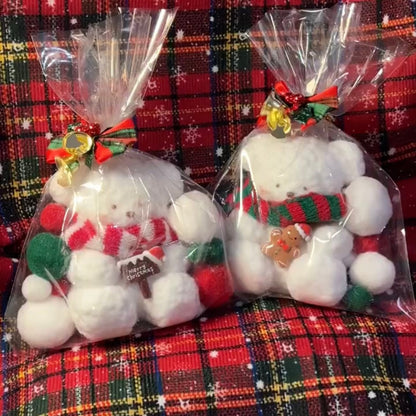 Handmade Teddy Bear Stress Relief Taba Squishy Toy  - Christmas Series