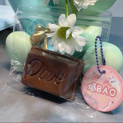 DOVE Chocolate Stress Relief Taba Squishy Toy