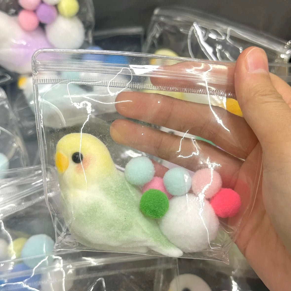 6 Colors Handmade Parrots Taba Squishy Toy
