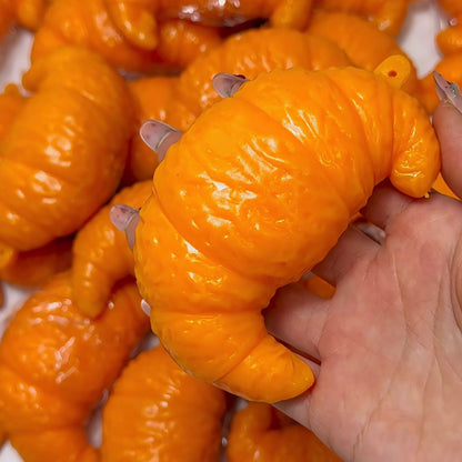 Crunchy Handmade Croissant Stress Ball Bead & Clay Base