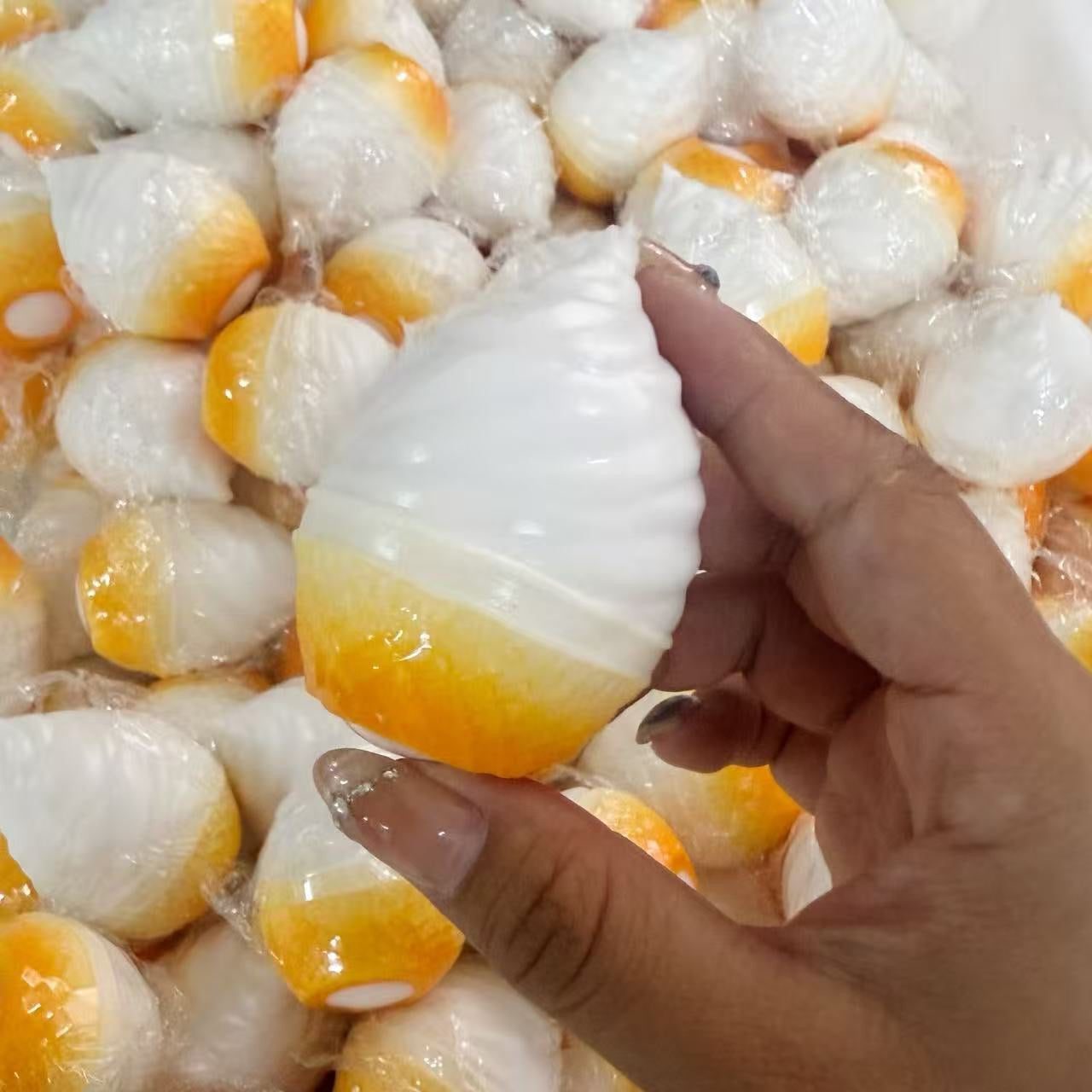 Crunchy Mini Ice Cream Cone Bead & Clay Base Stress Ball Squishy Stress Relief Decompression Toy