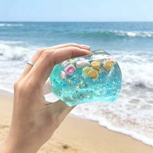 Sea Ice Cube Stress Ball Jelly Ball Squishy Stress Relief Decompression Toy