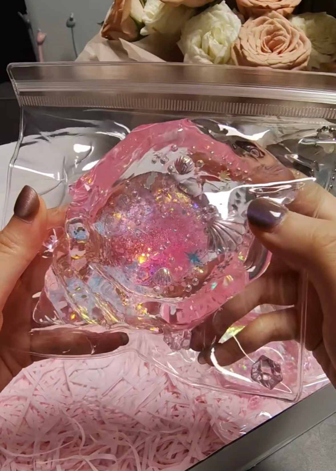 Transparent Whelk Conch Taba Squishy Toy (Liquid Squishy)
