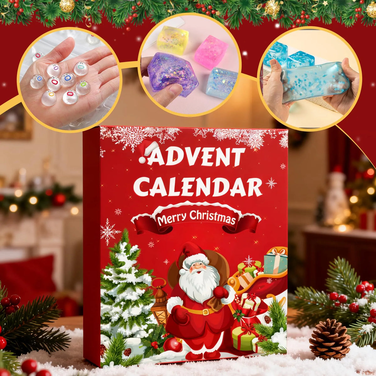 Christmas Squishy Advent Calendar 2026 – 24-Day Mini Squishy Toy Countdown