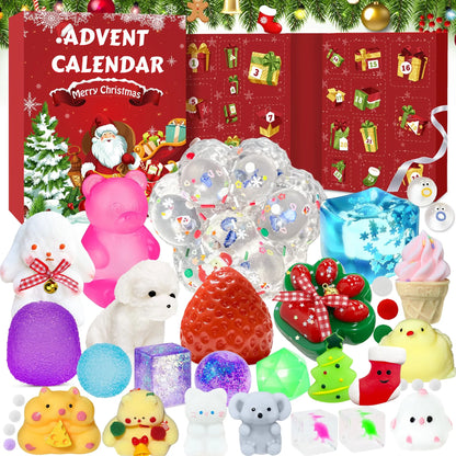 Christmas Squishy Advent Calendar 2026 – 24-Day Mini Squishy Toy Countdown