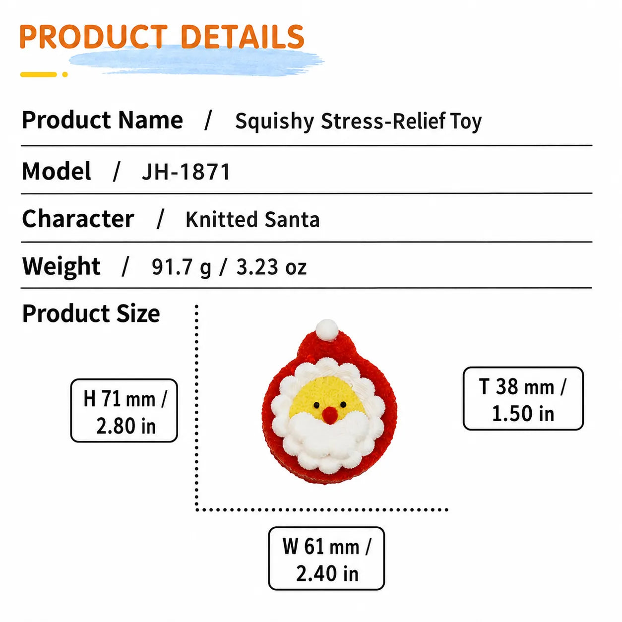 Christmas Slow-Rise Silicone Squishy Toys