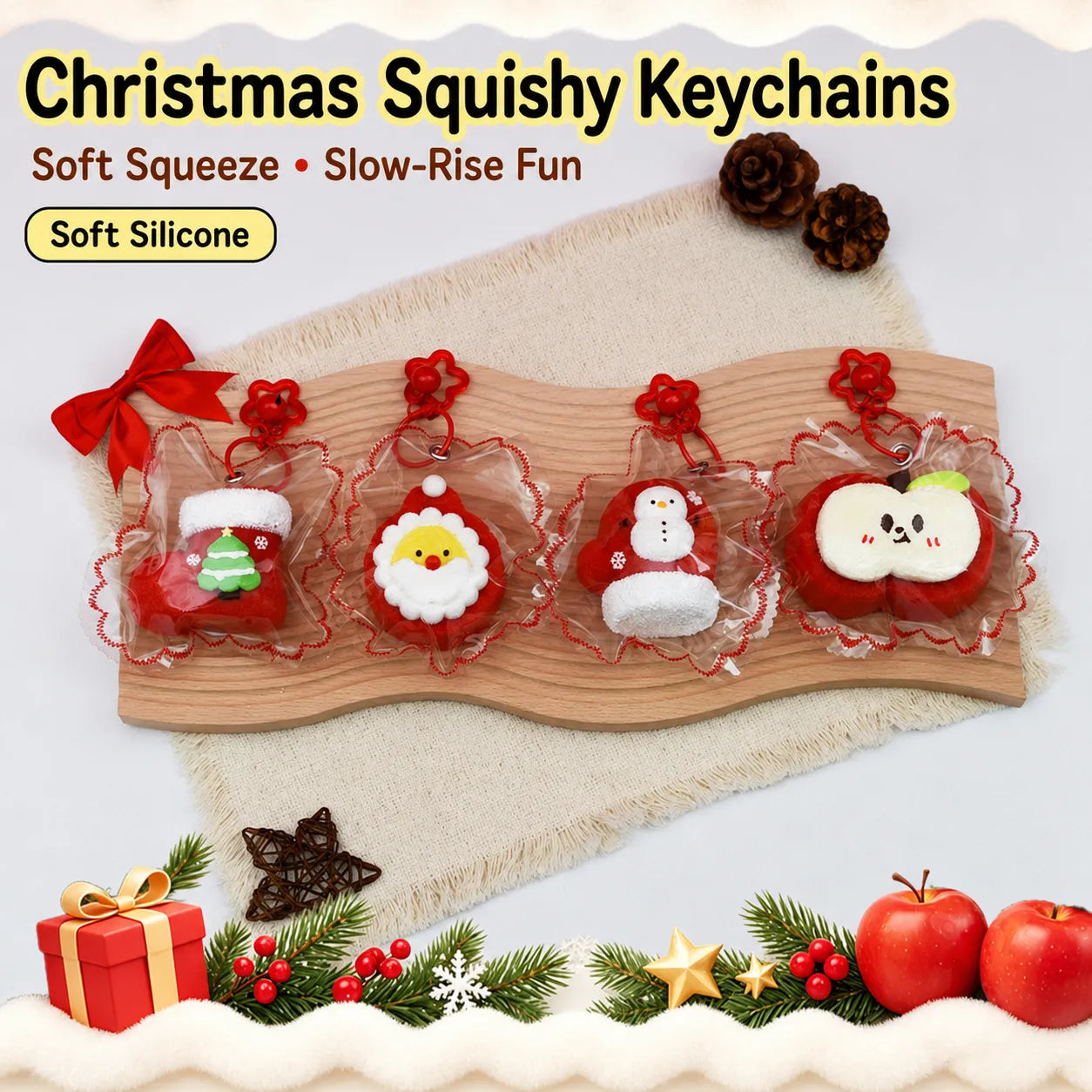Christmas Slow-Rise Silicone Squishy Toys
