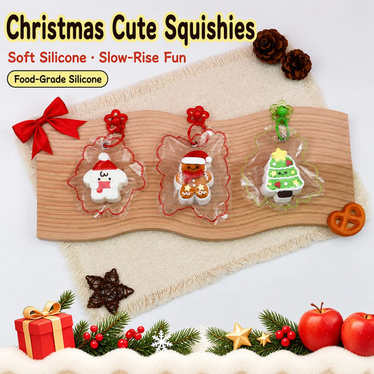 Food-Grade Silicone Christmas Squishy Toy – Slow-Rebound Stress Relief Toy