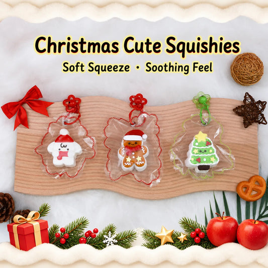 Food-Grade Silicone Christmas Squishy Toy – Slow-Rebound Stress Relief Toy