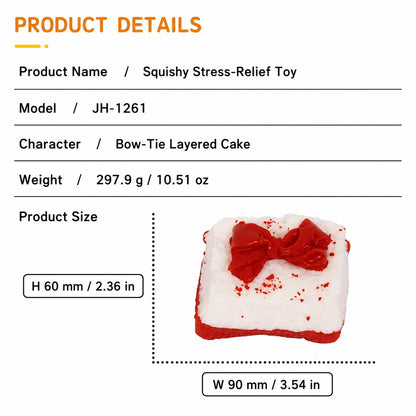 Food-Grade Silicone Christmas Squishy Toy – Food-Themed Stress Relief Toy with Bell