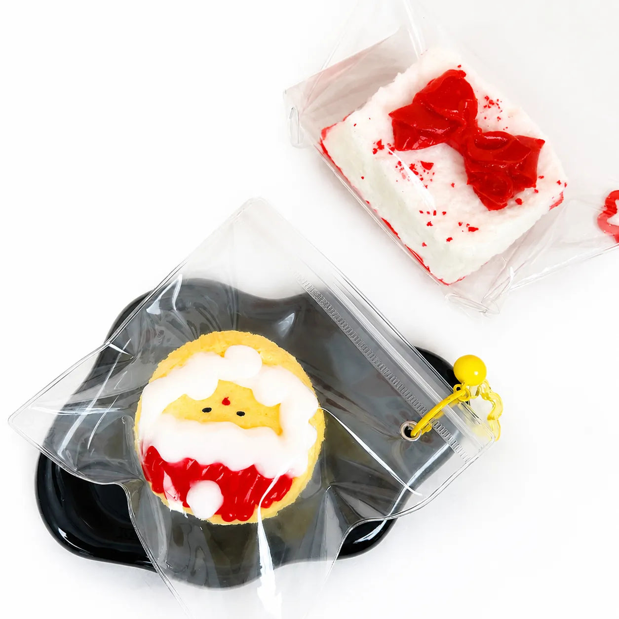 Food-Grade Silicone Christmas Squishy Toy – Food-Themed Stress Relief Toy with Bell