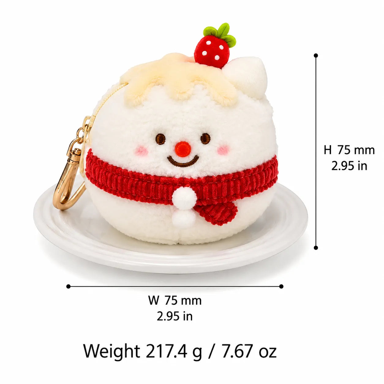 Food-Grade Silicone Christmas Squishy Toy – Food-Themed Stress Relief Toy with Bell