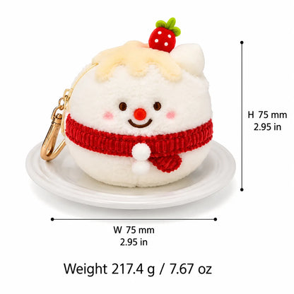 Food-Grade Silicone Christmas Squishy Toy – Food-Themed Stress Relief Toy with Bell
