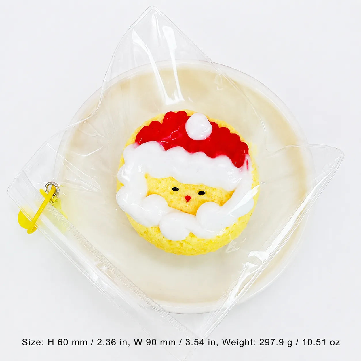 Food-Grade Silicone Christmas Squishy Toy – Food-Themed Stress Relief Toy with Bell