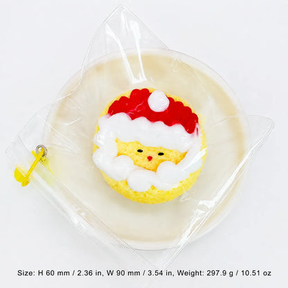 Food-Grade Silicone Christmas Squishy Toy – Food-Themed Stress Relief Toy with Bell