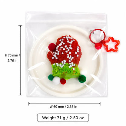 Food-Grade Silicone Christmas Squishy Toy – Food-Themed Stress Relief Toy with Bell