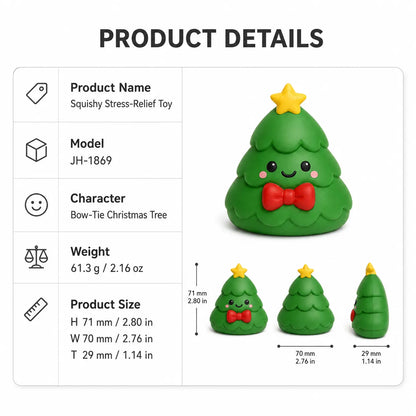 Food-Grade Silicone Christmas Squishy Toy – Slow-Rebound Stress Relief Toy