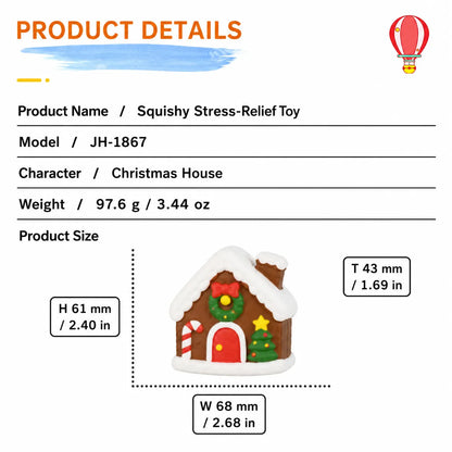 Food-Grade Silicone Christmas Squishy Toy – Slow-Rebound Stress Relief Toy