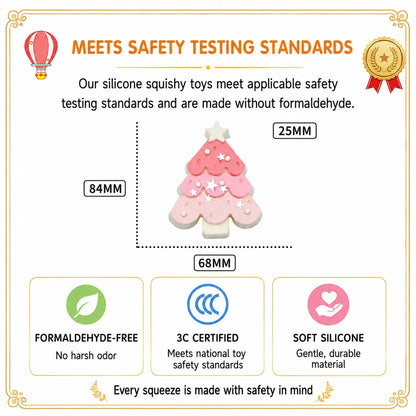 Food-Grade Silicone Christmas Squishy Toy – Slow-Rebound Stress Relief Toy