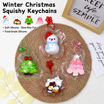 Food-Grade Silicone Christmas Squishy Toy – Slow-Rebound Stress Relief Toy