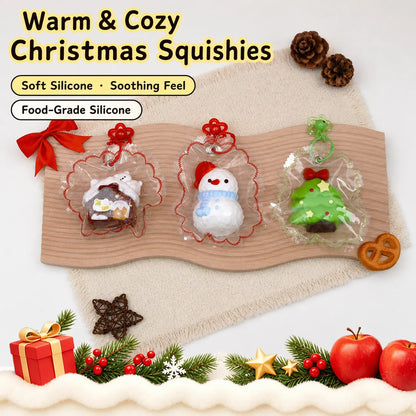 Food-Grade Silicone Christmas Squishy Toy – Slow-Rebound Stress Relief Toy