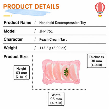 Food-Grade Silicone Dessert Squishy Toy – Slow-Rebound Realistic Food Stress Relief Toy