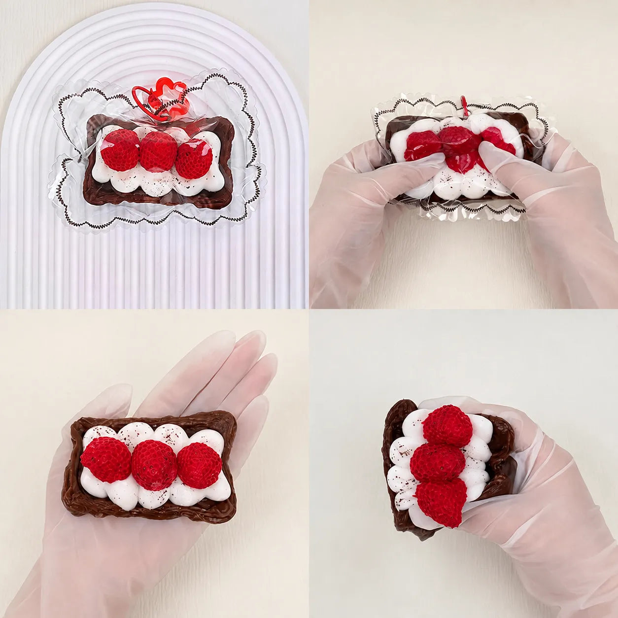 Food-Grade Silicone Dessert Squishy Toy – Slow-Rebound Realistic Food Stress Relief Toy