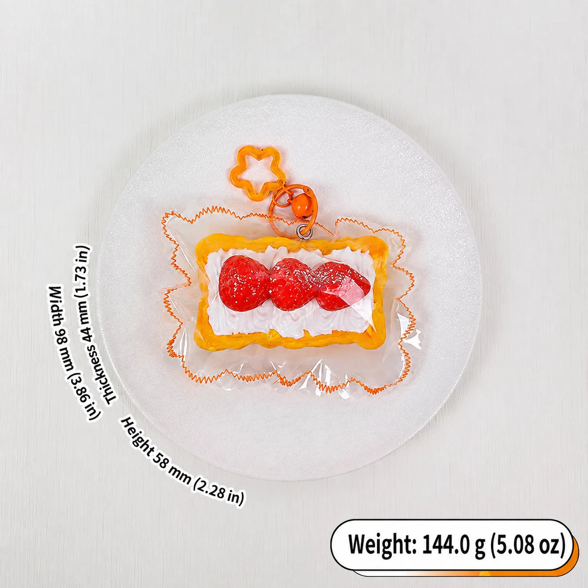 Food-Grade Silicone Dessert Squishy Toy – Slow-Rebound Realistic Food Stress Relief Toy