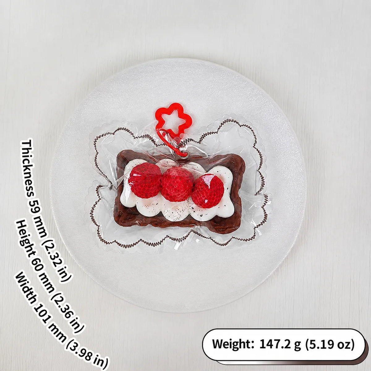 Food-Grade Silicone Dessert Squishy Toy – Slow-Rebound Realistic Food Stress Relief Toy