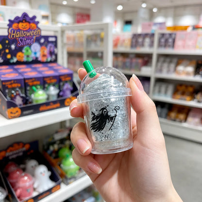 Halloween Milk Tea Cup Squishy Toys – Non-Toxic Stress Relief Blind Box Gift Set