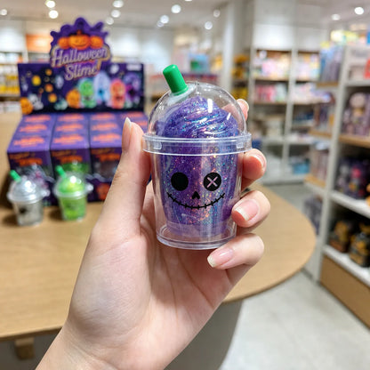 Halloween Milk Tea Cup Squishy Toys – Non-Toxic Stress Relief Blind Box Gift Set