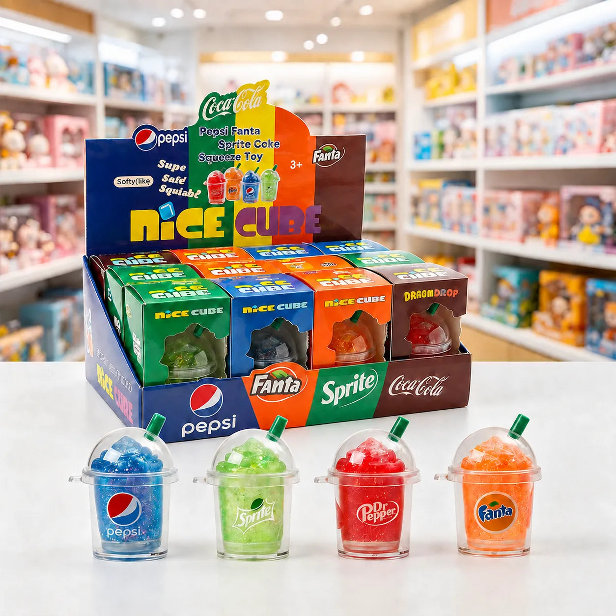 Halloween Milk Tea Cup Squishy Toys – Non-Toxic Stress Relief Blind Box Gift Set