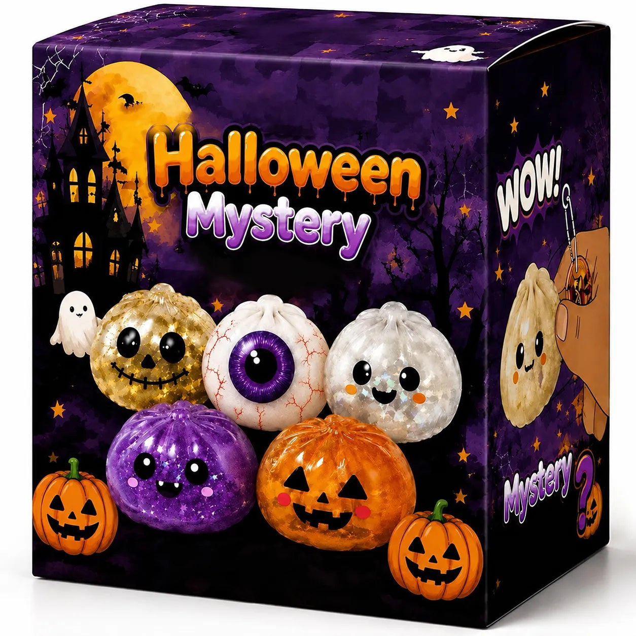 Halloween Character Squishy Toy – Soft, Non-Sticky Stress Relief Toy