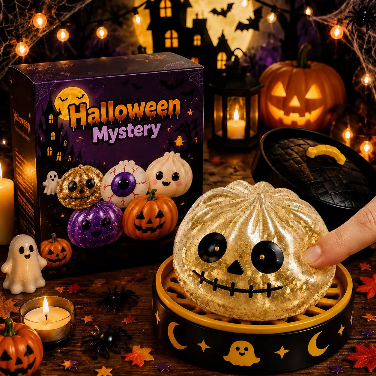 Halloween Character Squishy Toy – Soft, Non-Sticky Stress Relief Toy