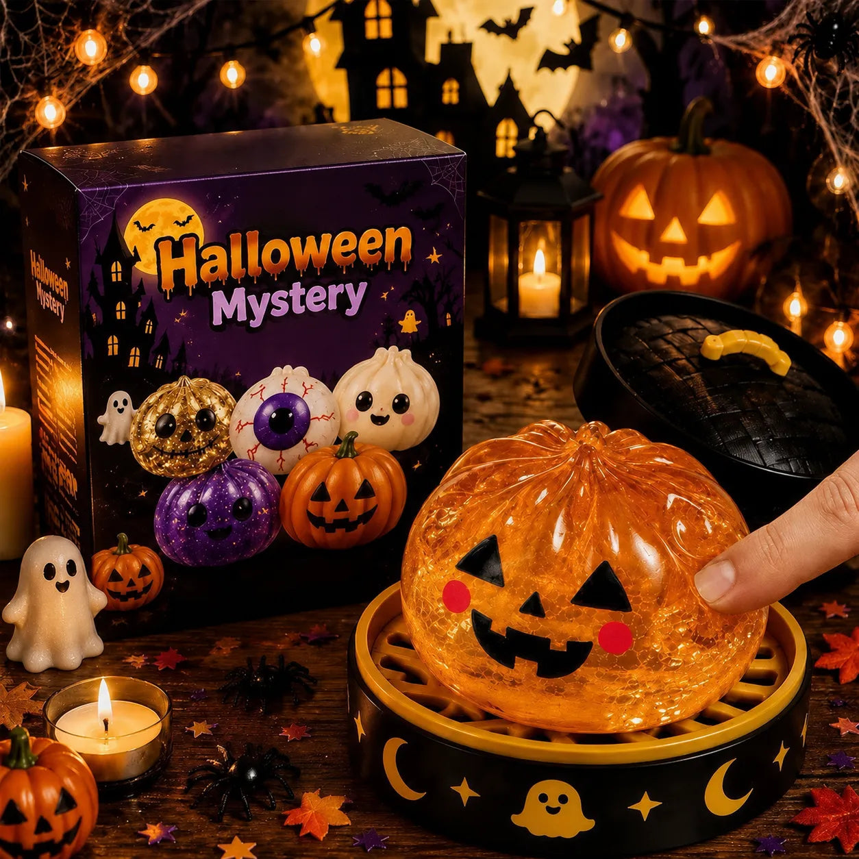 Halloween Character Squishy Toy – Soft, Non-Sticky Stress Relief Toy