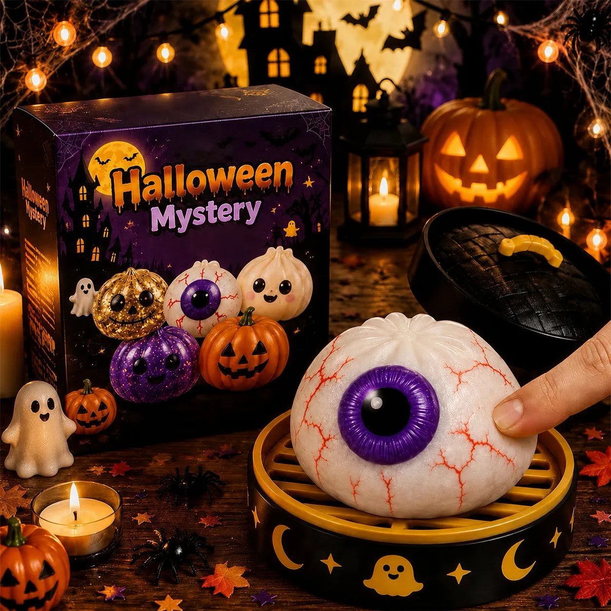 Halloween Character Squishy Toy – Soft, Non-Sticky Stress Relief Toy