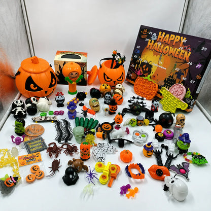 Halloween Squishy Blind Box Set – Pumpkin, Spider and Ghost Designs