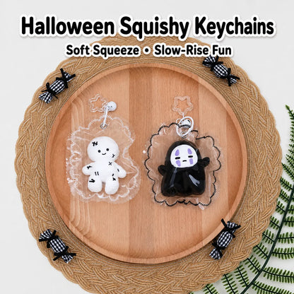 Halloween Slow-Rise Silicone Squishy Doll Keychain