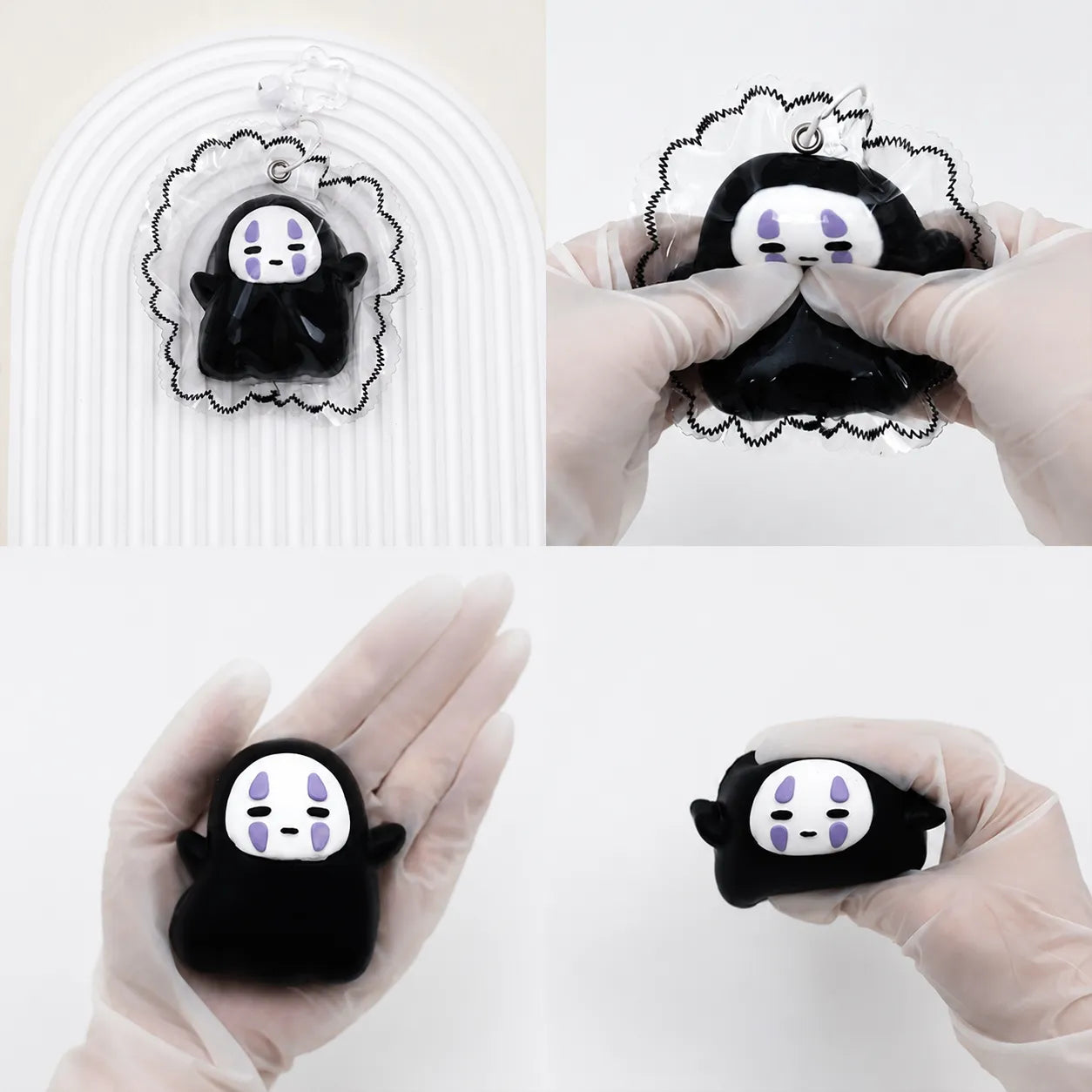 Halloween Slow-Rise Silicone Squishy Doll Keychain
