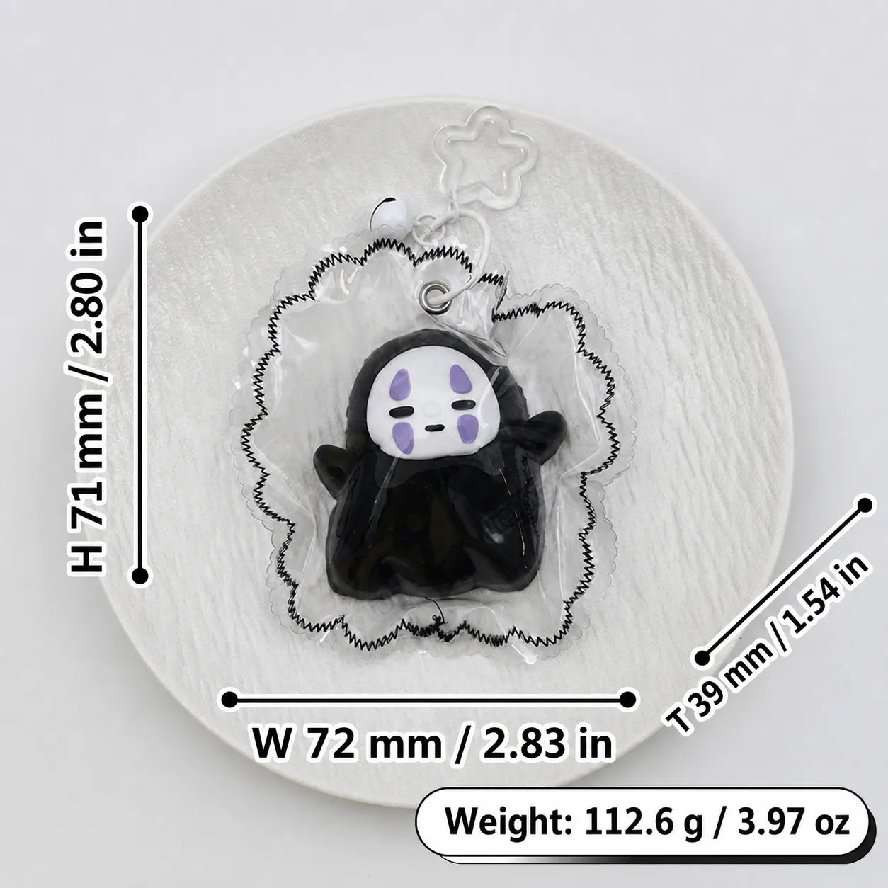 Halloween Slow-Rise Silicone Squishy Doll Keychain
