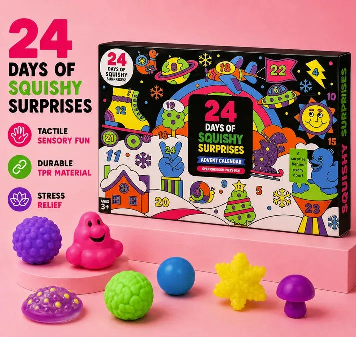 Christmas Squishy Advent Calendar 2026 – 24-Day Mini Squishy Toy Countdown