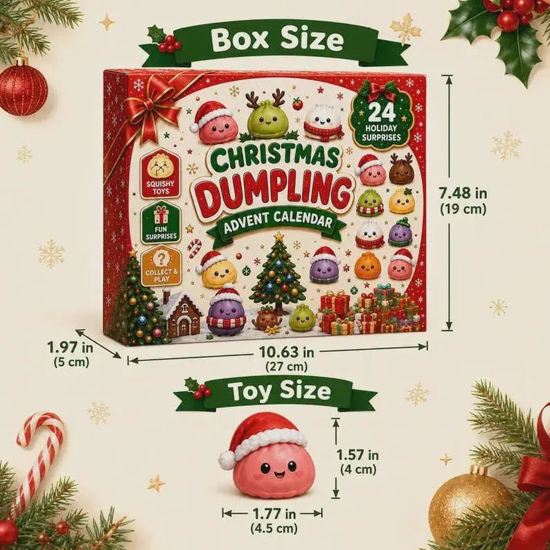 Christmas Squishy Advent Calendar 2026 – 24-Day Mini Squishy Toy Countdown