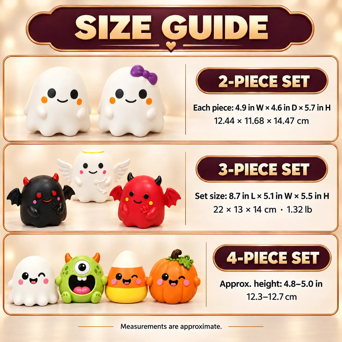 Halloween Ghost & Monster Squishy Toy Sets