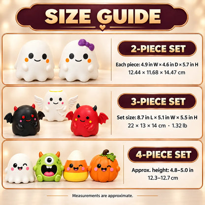 Halloween Ghost & Monster Squishy Toy Sets