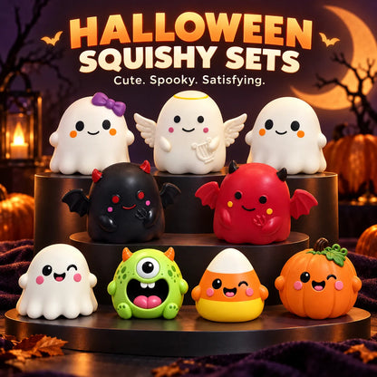 Halloween Ghost & Monster Squishy Toy Sets