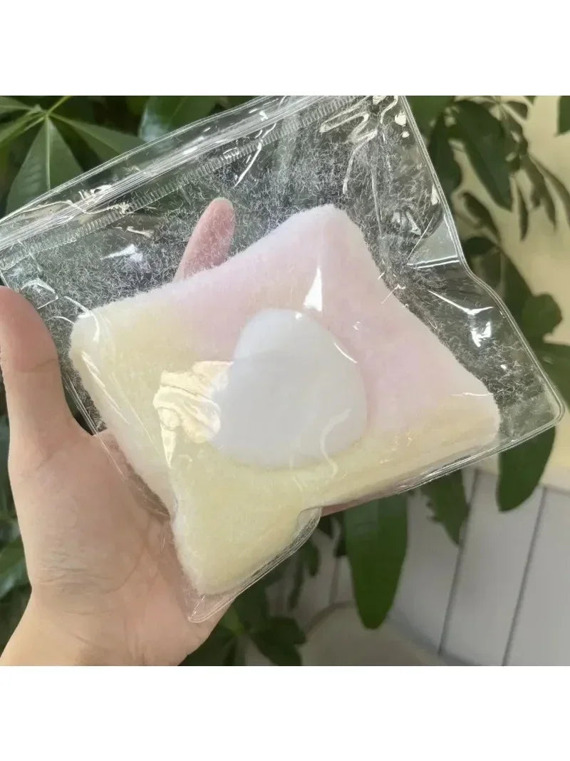 Handmade Silicone Big and Chunky Love Pillow Case Taba Squishy Toy with Flocking