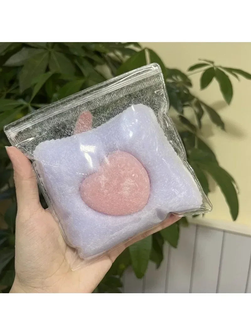 Handmade Silicone Big and Chunky Love Pillow Case Taba Squishy Toy with Flocking